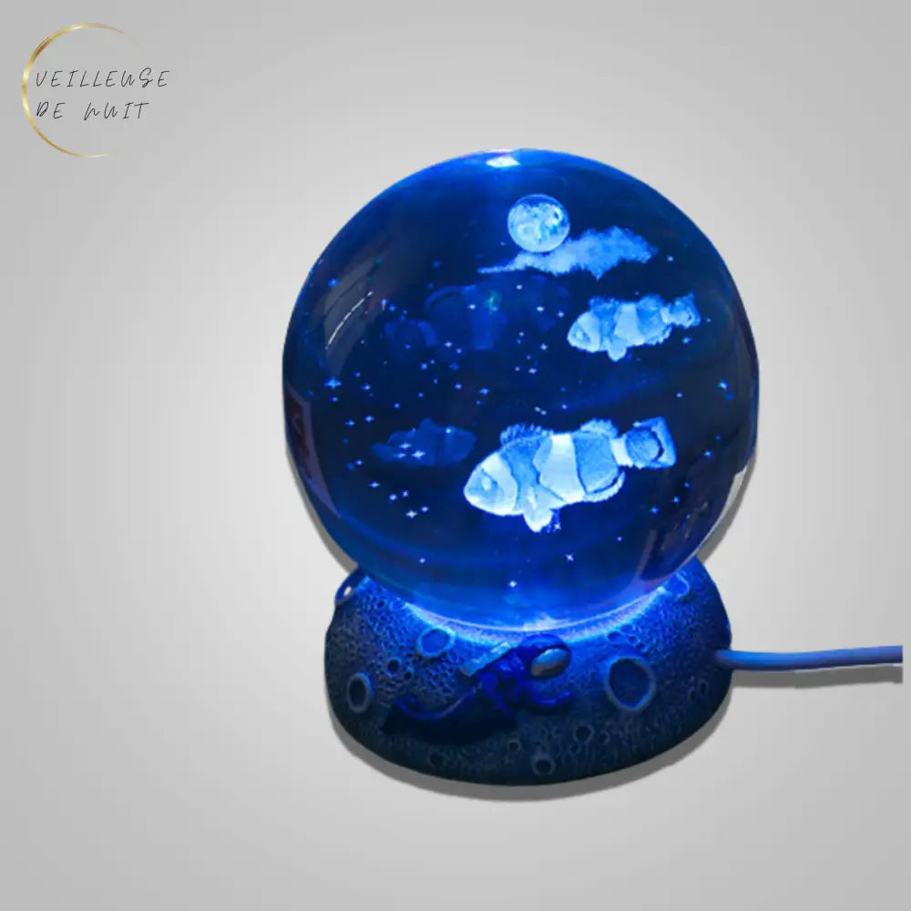 Veilleuse Poisson Cristal I Veilleuse De Nuit