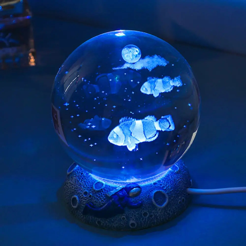 Veilleuse Poisson Cristal I Veilleuse De Nuit