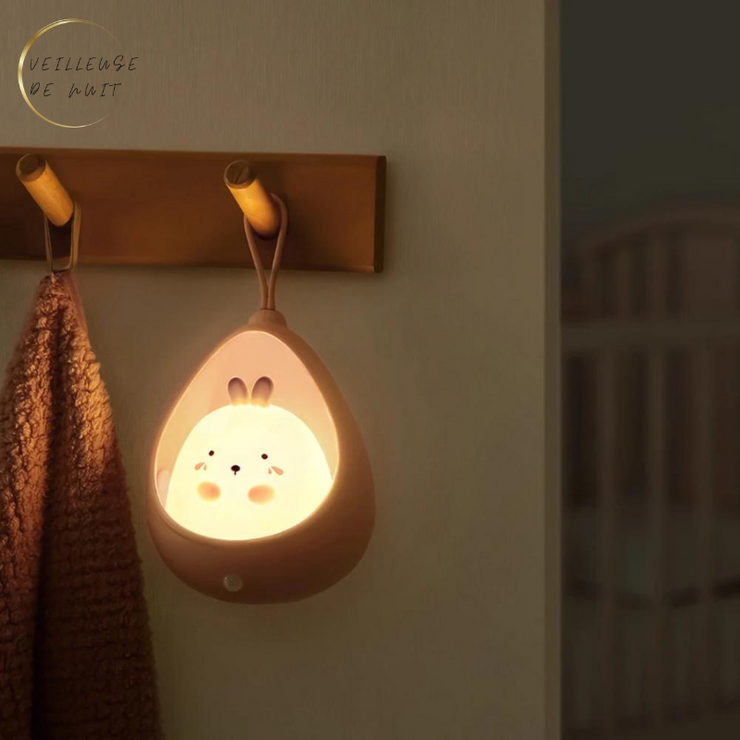 Veilleuse Chat Rechargeable Rose