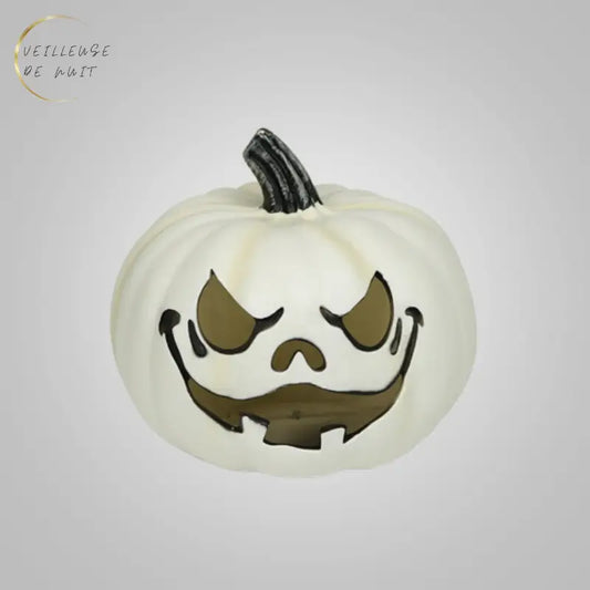 Lampe Halloween Citrouille Blanche thyliennette