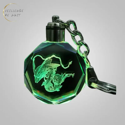 Porte Clef Méga-Rayquaza Lumineux I Veilleuse De Nuit