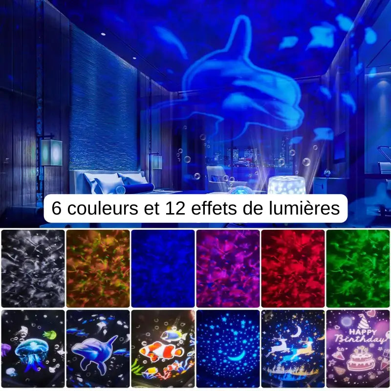 Veilleuse Bébé Projection Plafond thyliennette