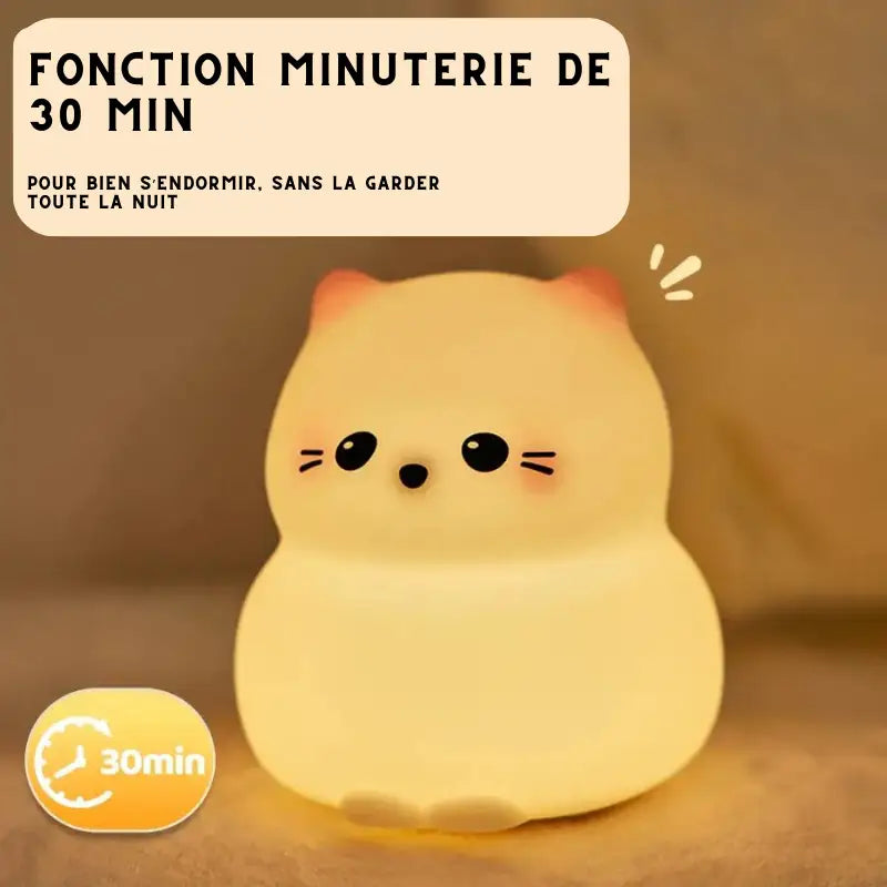 Veilleuse Chat Kawaii thyliennette