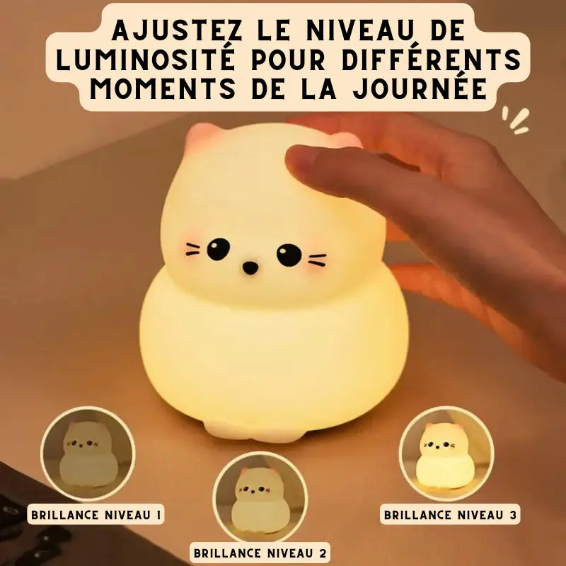 Veilleuse Chat Kawaii thyliennette