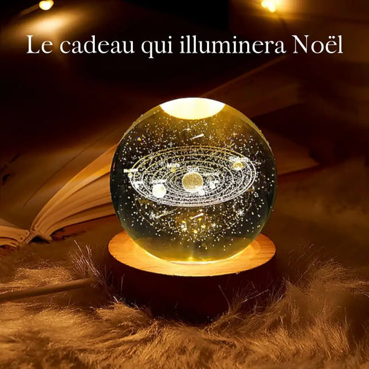 Veilleuse Cristal Système Solaire thyliennette