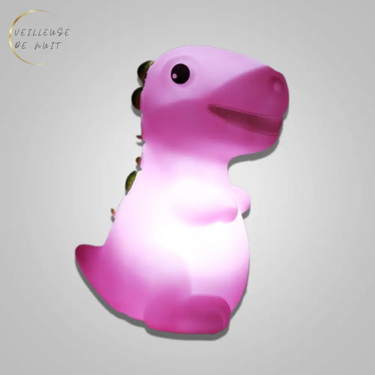 ​Veilleuse Dinosaure Rose I Veilleuse De Nuit