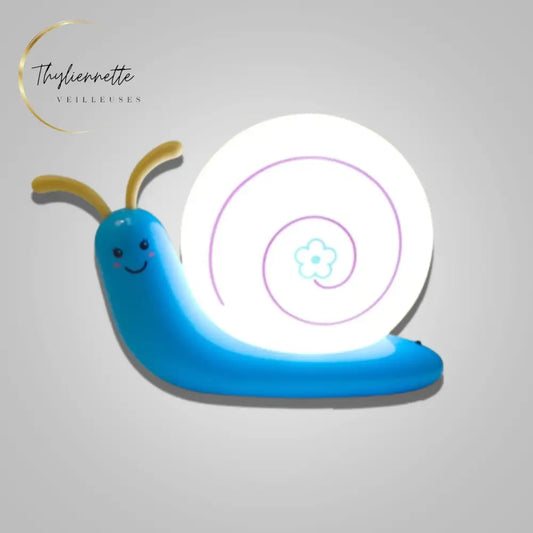 ​Veilleuse Escargot Rechargeable Bleu I Veilleuse De Nuit