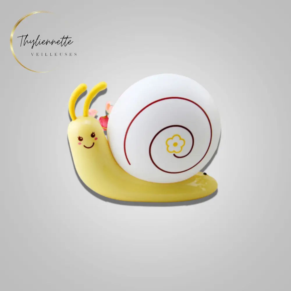 ​Veilleuse Escargot Rechargeable Jaune I Veilleuse De Nuit