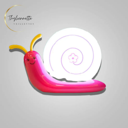 ​Veilleuse Escargot Rechargeable Mauve I Veilleuse De Nuit