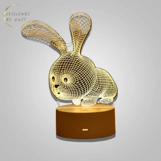 ​Veilleuse Lapin 3D I Veilleuse De Nuit