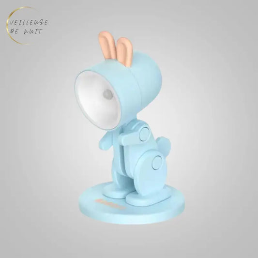 Veilleuse Lapin de Chambre Bleu Clair thyliennette