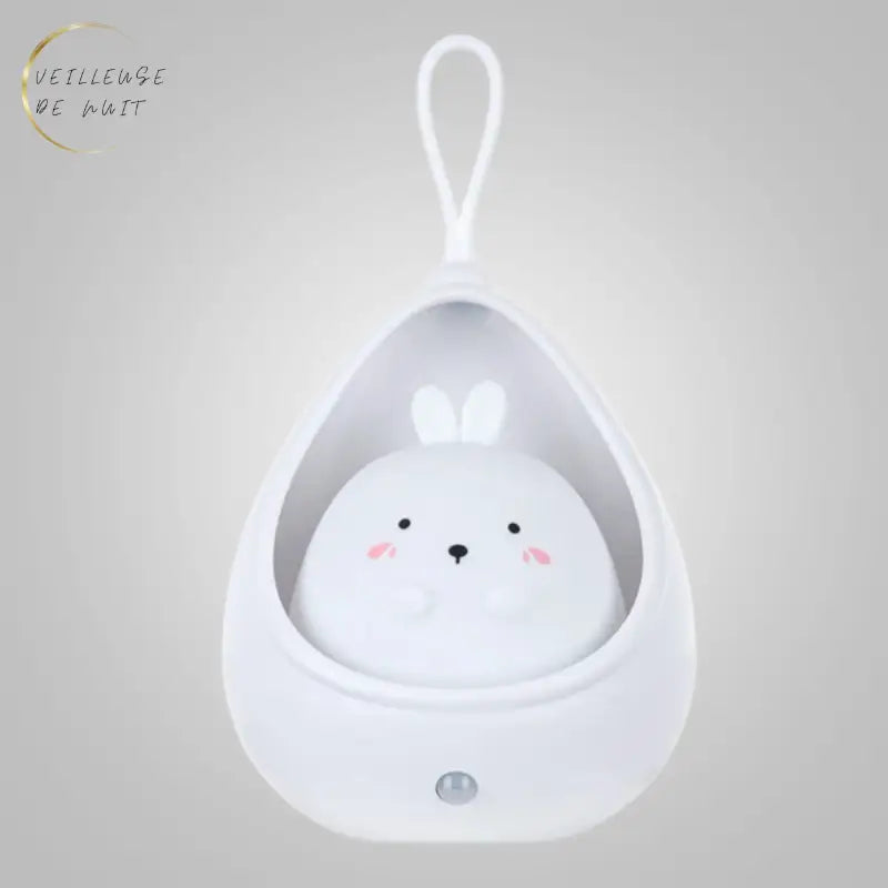 Veilleuse Lapin Rechargeable Blanc thyliennette
