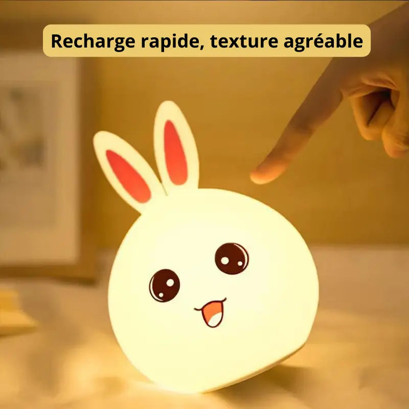 Veilleuse Lapin Ronde Rechargeable thyliennette