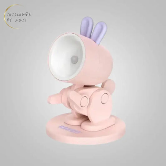 Veilleuse Lapin Rose de Chambre thyliennette