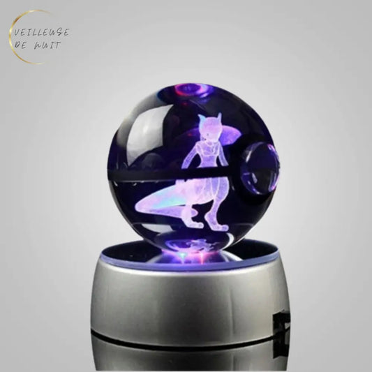 ​Veilleuse Mewtwo en 3D I Veilleuse De Nuit